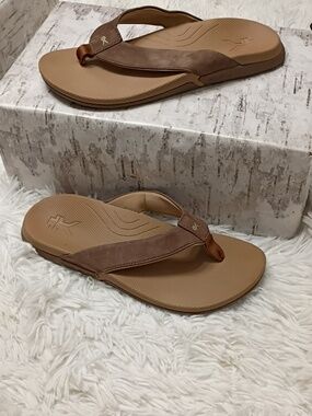 KURU Kayla 2 Brown Orthopedic Arch Support Flip-Flops with Flexible lSole 9